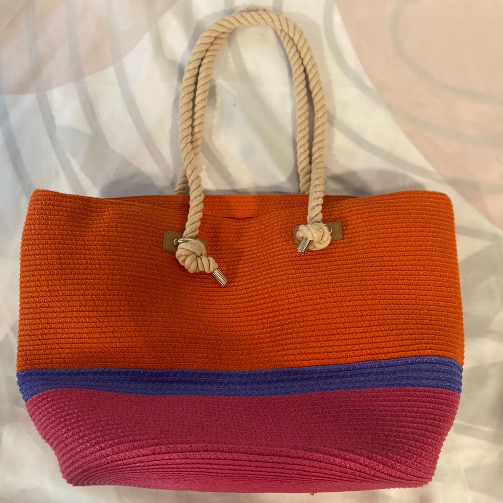 Saks Fifth Avenue Blue Tote Bag